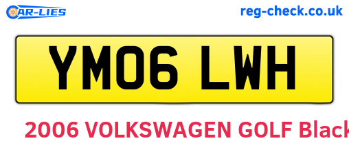 YM06LWH are the vehicle registration plates.