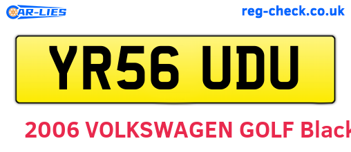 YR56UDU are the vehicle registration plates.