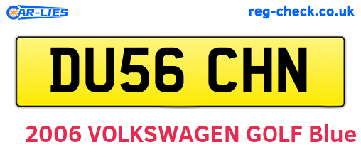 DU56CHN are the vehicle registration plates.