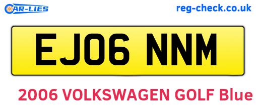 EJ06NNM are the vehicle registration plates.