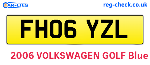 FH06YZL are the vehicle registration plates.