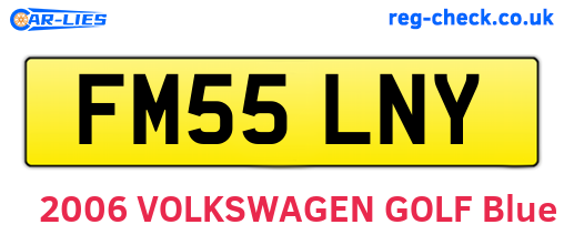 FM55LNY are the vehicle registration plates.