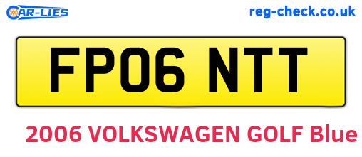 FP06NTT are the vehicle registration plates.