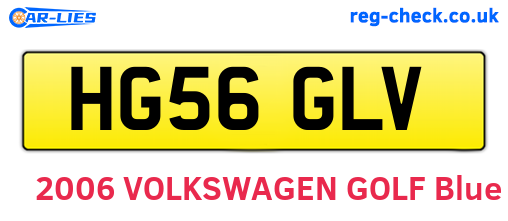 HG56GLV are the vehicle registration plates.