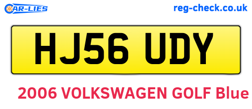 HJ56UDY are the vehicle registration plates.