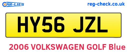 HY56JZL are the vehicle registration plates.