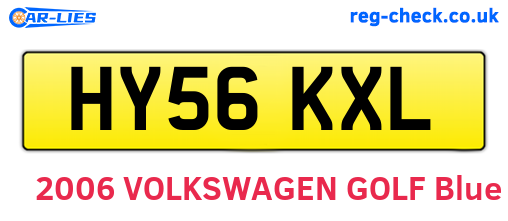HY56KXL are the vehicle registration plates.