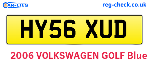 HY56XUD are the vehicle registration plates.