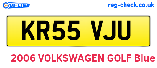 KR55VJU are the vehicle registration plates.