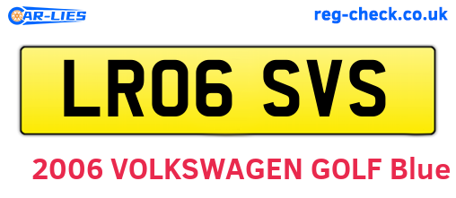 LR06SVS are the vehicle registration plates.