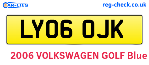 LY06OJK are the vehicle registration plates.