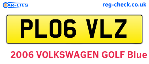PL06VLZ are the vehicle registration plates.