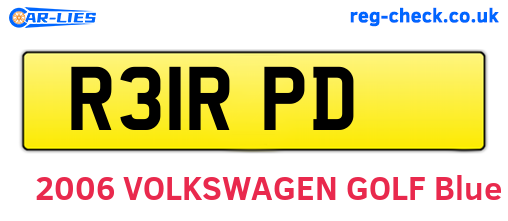 R31RPD are the vehicle registration plates.