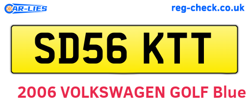 SD56KTT are the vehicle registration plates.