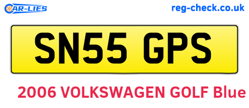 SN55GPS are the vehicle registration plates.
