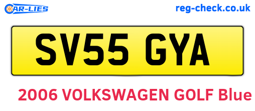 SV55GYA are the vehicle registration plates.