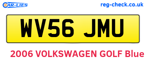 WV56JMU are the vehicle registration plates.