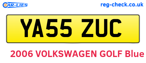 YA55ZUC are the vehicle registration plates.
