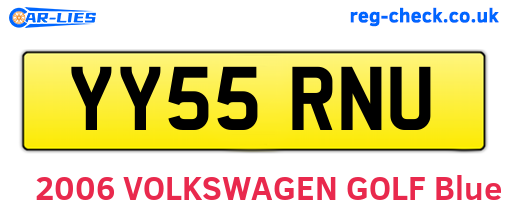 YY55RNU are the vehicle registration plates.