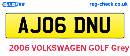 AJ06DNU are the vehicle registration plates.