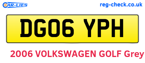 DG06YPH are the vehicle registration plates.