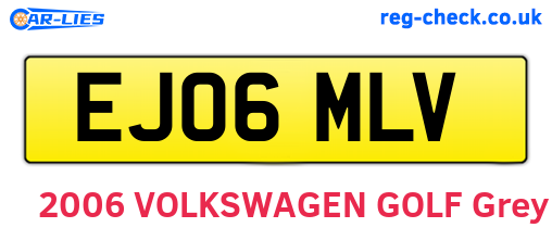 EJ06MLV are the vehicle registration plates.
