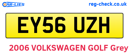 EY56UZH are the vehicle registration plates.