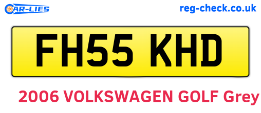 FH55KHD are the vehicle registration plates.