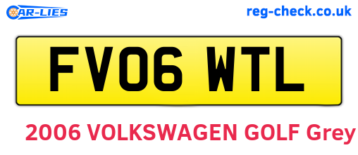 FV06WTL are the vehicle registration plates.