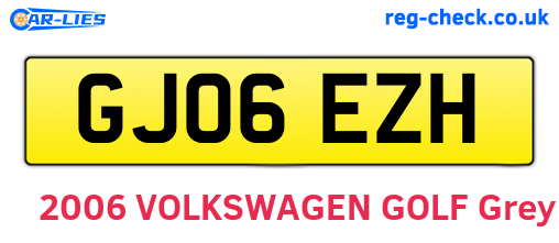 GJ06EZH are the vehicle registration plates.