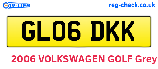 GL06DKK are the vehicle registration plates.