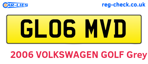 GL06MVD are the vehicle registration plates.