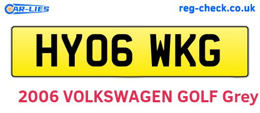 HY06WKG are the vehicle registration plates.
