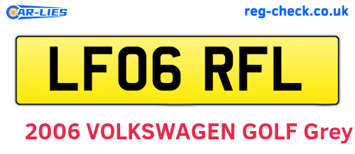 LF06RFL are the vehicle registration plates.