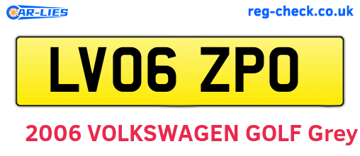 LV06ZPO are the vehicle registration plates.