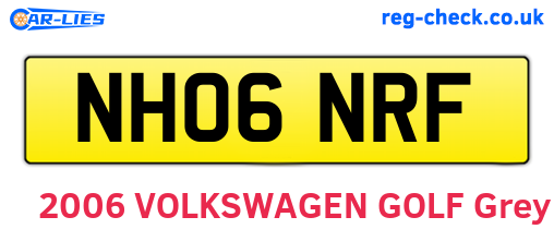 NH06NRF are the vehicle registration plates.