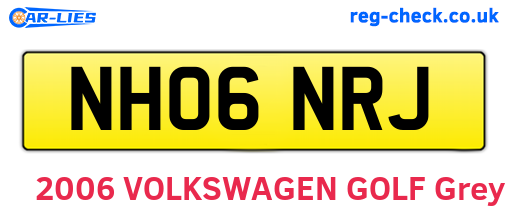 NH06NRJ are the vehicle registration plates.