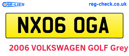 NX06OGA are the vehicle registration plates.