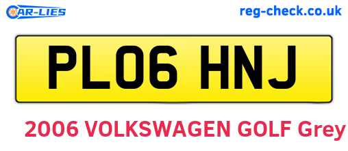 PL06HNJ are the vehicle registration plates.