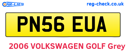 PN56EUA are the vehicle registration plates.