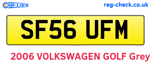 SF56UFM are the vehicle registration plates.