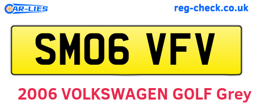 SM06VFV are the vehicle registration plates.