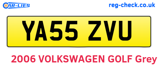 YA55ZVU are the vehicle registration plates.