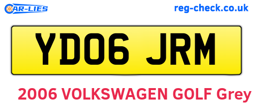 YD06JRM are the vehicle registration plates.