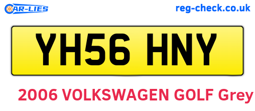 YH56HNY are the vehicle registration plates.
