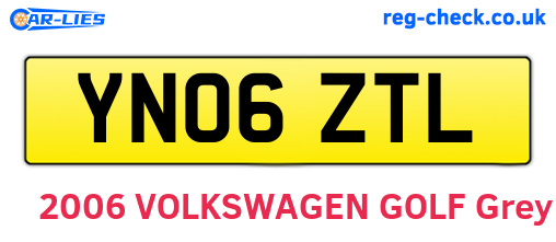 YN06ZTL are the vehicle registration plates.