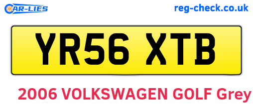 YR56XTB are the vehicle registration plates.