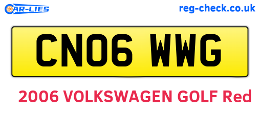 CN06WWG are the vehicle registration plates.