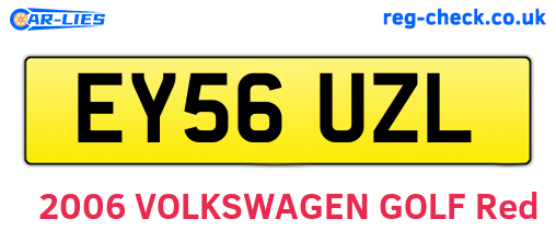 EY56UZL are the vehicle registration plates.