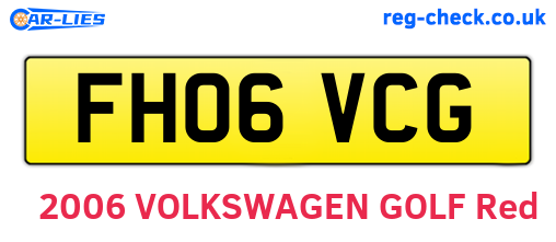 FH06VCG are the vehicle registration plates.